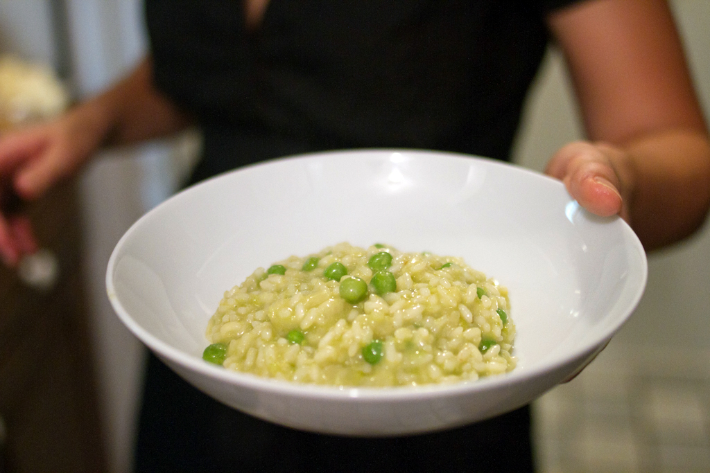 Start Shelling! Make Sweet Pea Risotto Operation Gastronomia